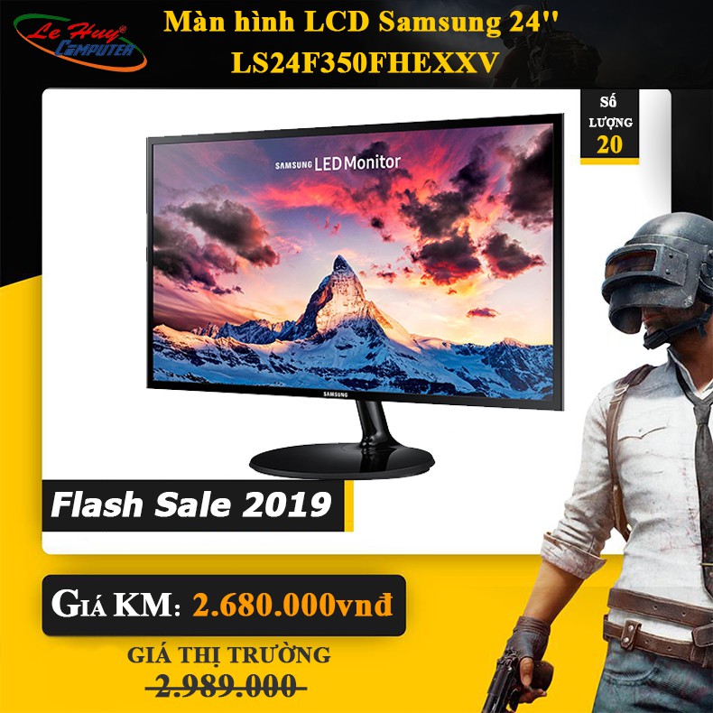 Màn Hình LCD Samsung LS24F350FHEXXV 24inch FullHD 5ms 60Hz FreeSync PLS