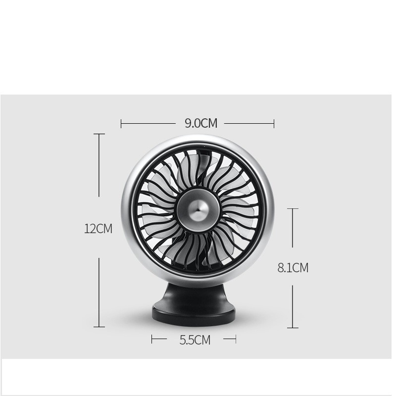 Quạt USB mini thiết kế sang trọng, hiện đại lắp trên xe ô tô - SBD05