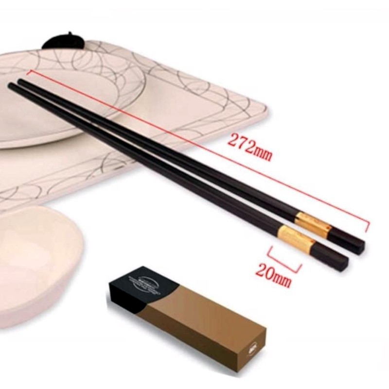 Combo 10 Đôi Đũa Mạ Vàng Sang Chảnh