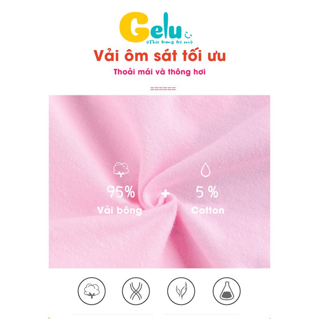 Quần lót bé gái GELU KIDS cotton quần chip kháng khuẩn co giãn mềm mại  - GLQA20