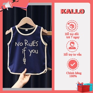 Bộ cộc tay cho bé chất cotton su mặc thoáng mát bộ ba lỗ mặc mùa hè