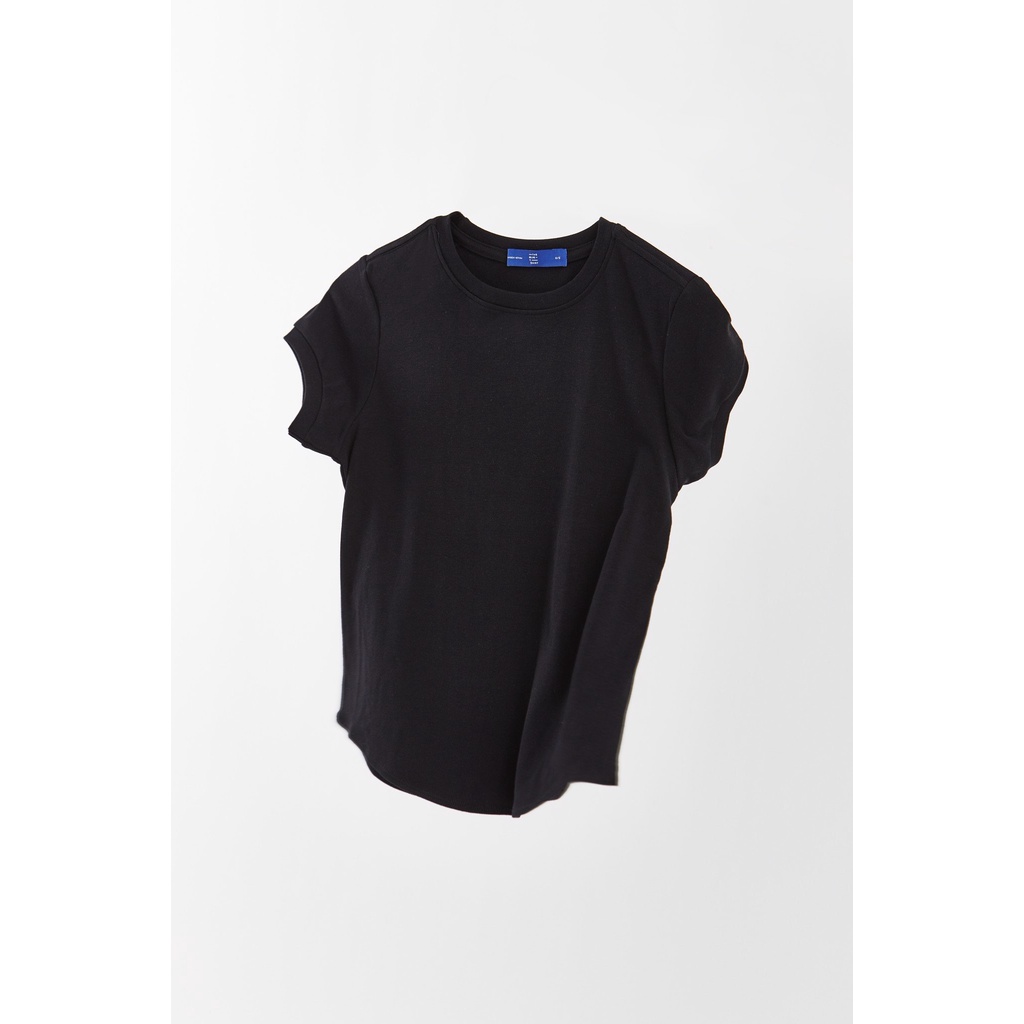 TheBlueTshirt - Áo Thun Tay Ngắn Nữ Màu Đen - 1990s Tshirt - Black