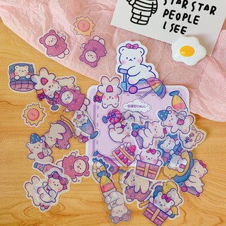 Nhãn Dán Gấu Cute, Sticker Gấu Hot Trend2020