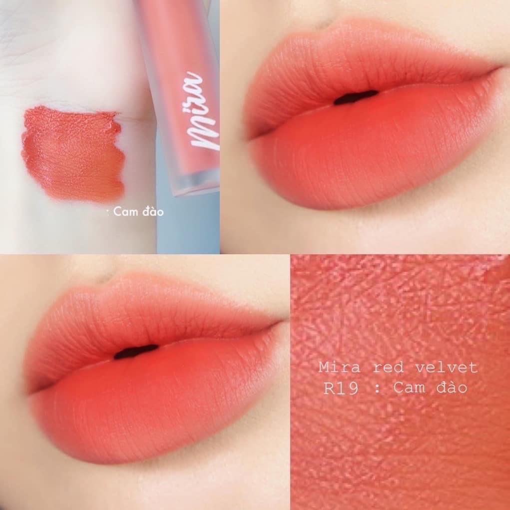 Son mira red velvet R19 - Cam đào
