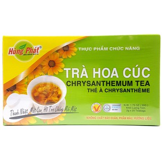 Trà hoa cúc Hùng Phát hộp 50g (25 gói x 2g)