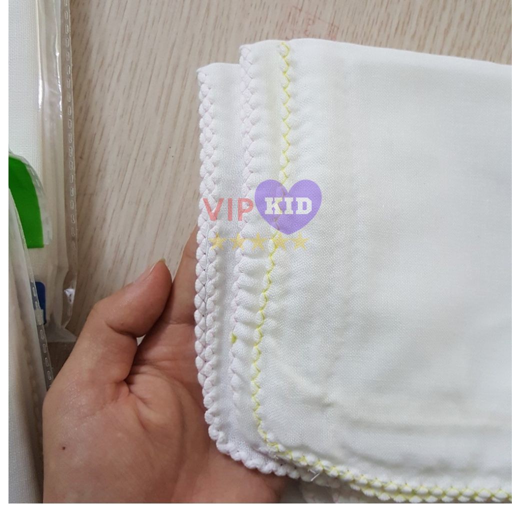 Khăn sữa cho bé Chu Chu hàng xuất Nhật chất liệu mềm, mịn, không bai, không xù túi 10 chiếc - VIPKID