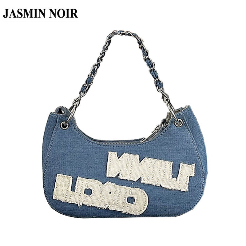 Túi đeo chéo vai JASMIN NOIR 22BL08024 vải denim thời trang sành điệu cho nữ