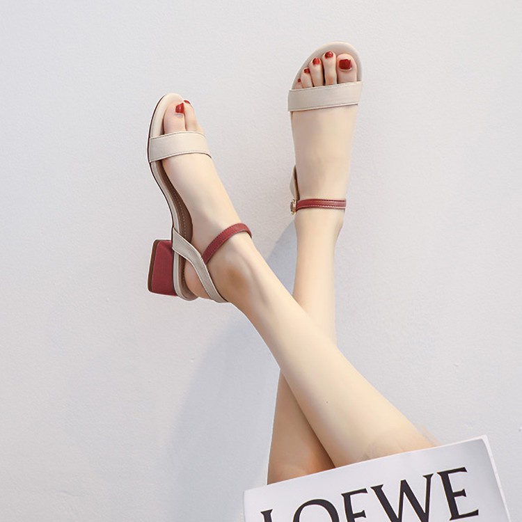 Giày sandal cao gót  3p học sinh mới , phù hợp mặc áo dài, phối quàn jean đơn giản CG0357
