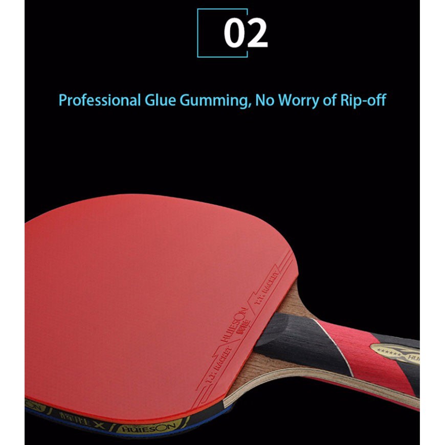 Vợt Bóng Bàn Huieson 6 Sao Bằng Cao Su Carbon