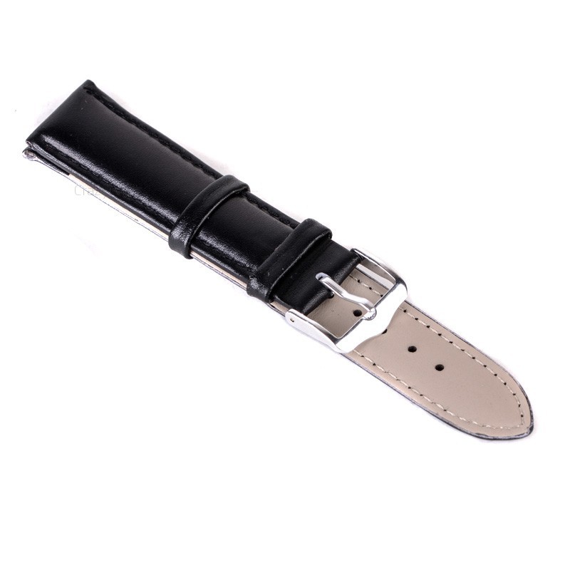 Dây đeo đồng hồ thể thao bằng da 12mm-24mm chất lượng cao