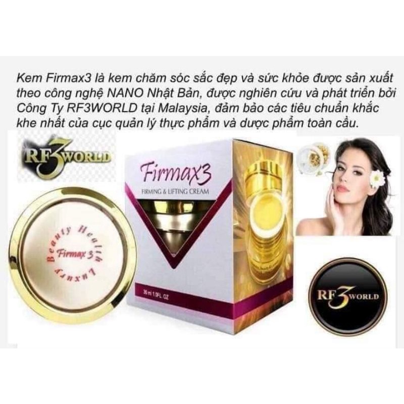 Kem Đa Năng Firmax3 Sáng thoa chiều xinh _Công Nghệ NaNo hộp 30g