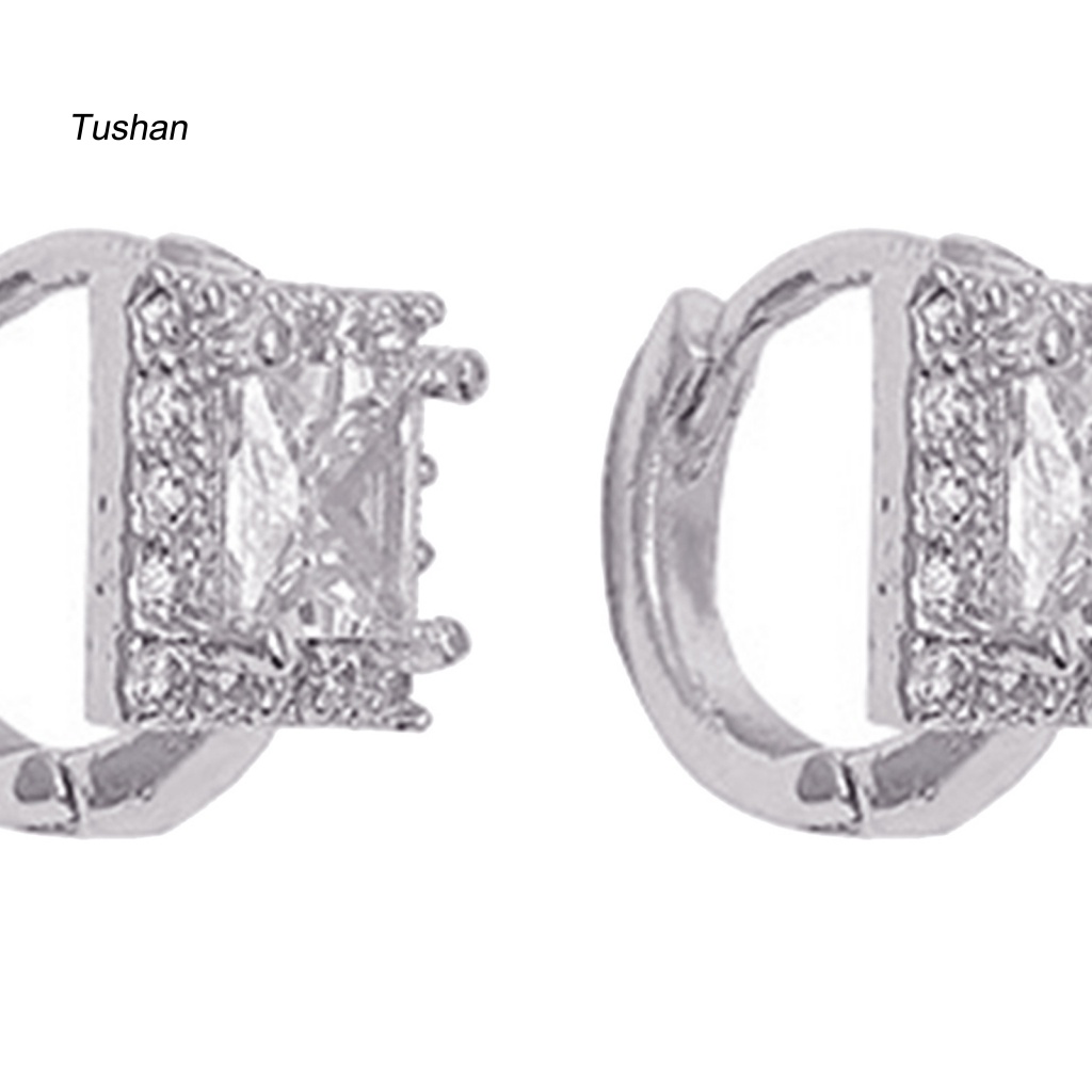 Bông Tai Đính Đá Sáng Lấp Lánh Thời Trang Cho Nữ