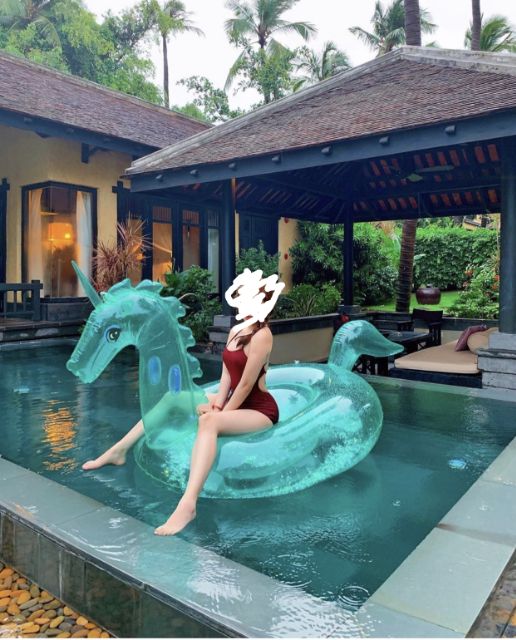BIKINI 1 MẢNH HỞ LƯNG nữ đồ bơi đi biển liền thân tay ngắn khoét lưng dây ngang
