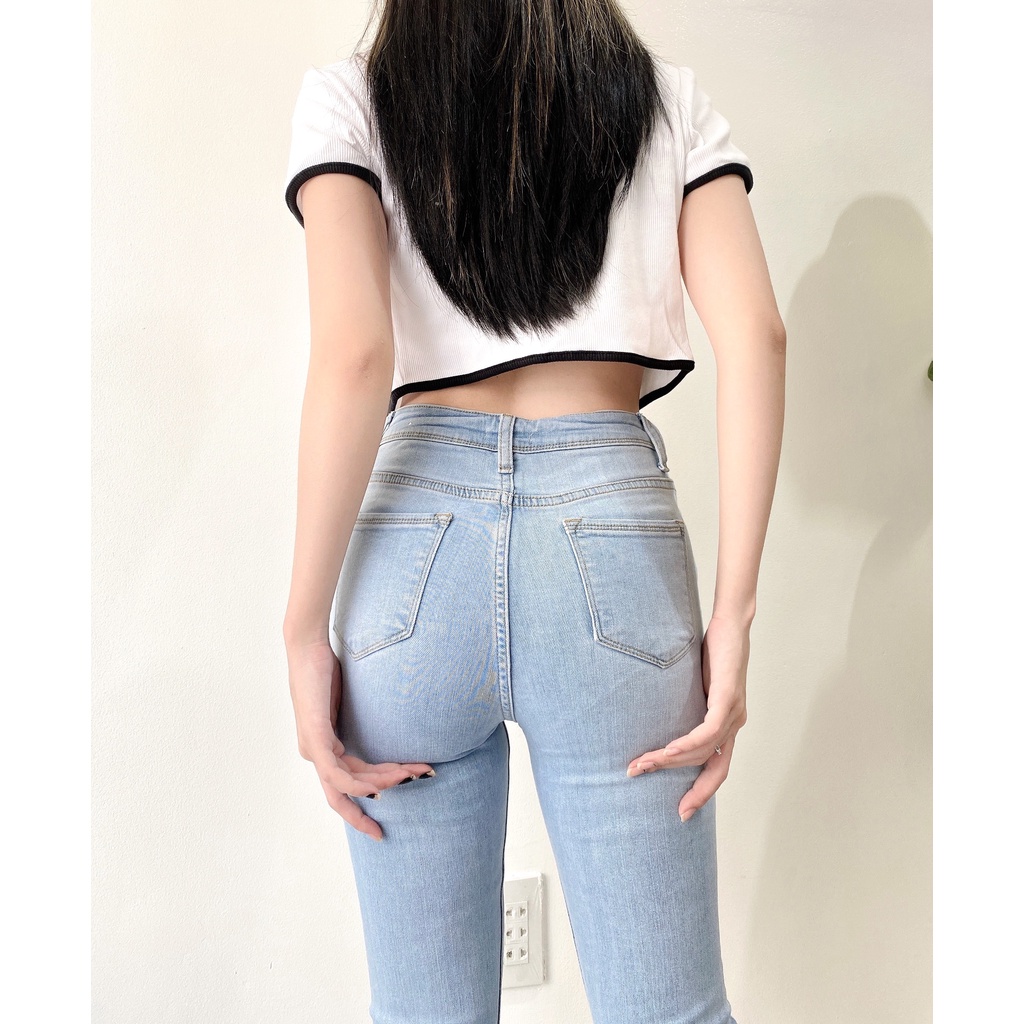 Quần Lightblue / darkblue tall skinny jeans 20decemberjeans mã 1106 | BigBuy360 - bigbuy360.vn