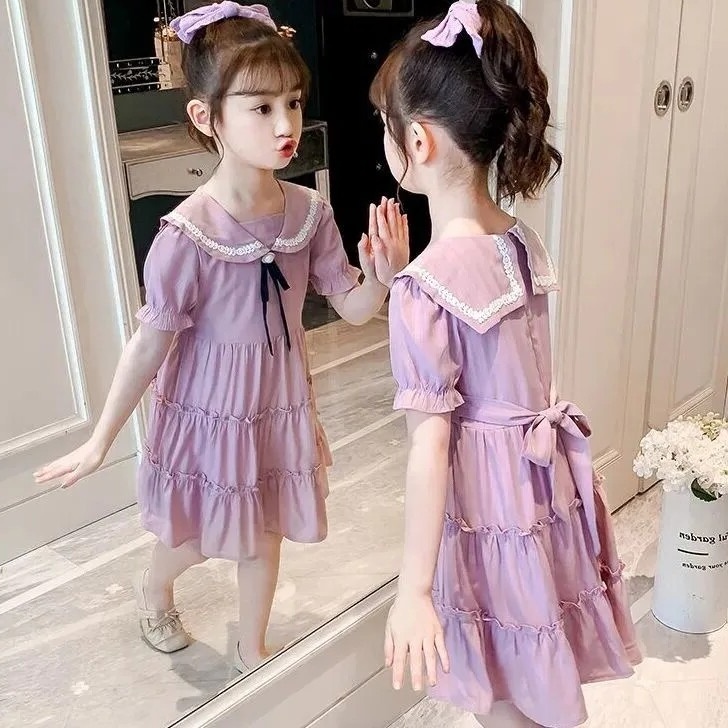 Đầm Công Chúa Thời Trang Hàn Quốc Chất Lượng Cao Cho Bé Gái Từ 2 Đến 12 Tuổi