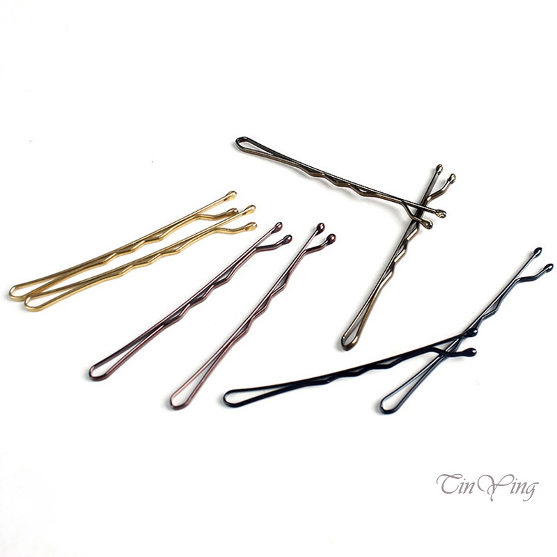 GETNOIVAS Set 24 Kẹp Tăm Lượn Sóng Bằng Kim Loại 24 Kẹp Tóc Trang Trí Tóc Cho Nữ