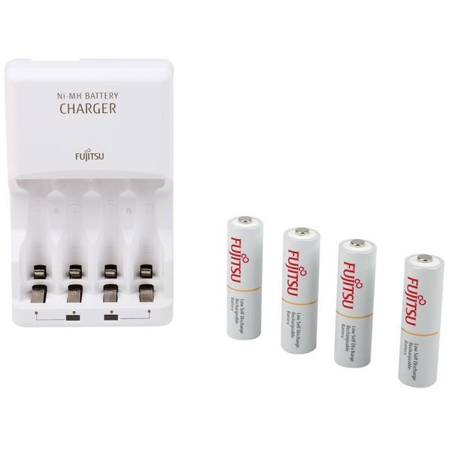 Bộ Sạc Fujitsu FCT345 Kèm 4 Viên Pin AA 1900mAh
