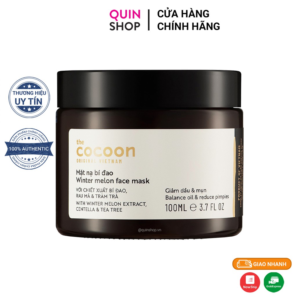 Mặt Nạ Cấp Ẩm Sâu Bí Đao The Cocoon Winter Melon Face Mask