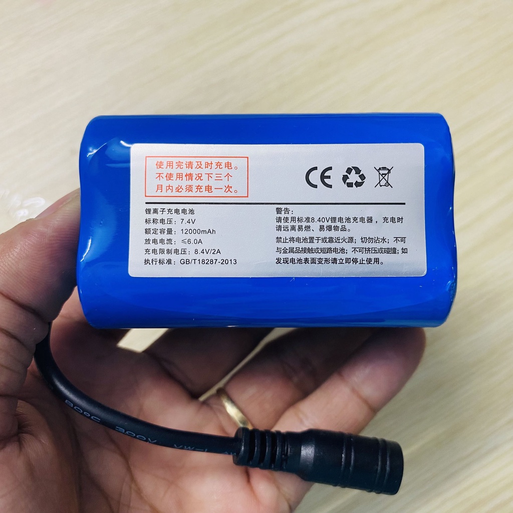 Phụ kiện cano thả thính, pin cano thả thính dung lượng cao 12000mah