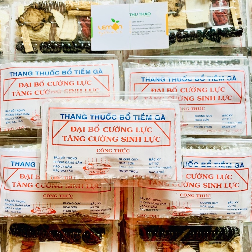 Set thuốc bổ tiềm gà, chim, dê, bò, hầm canh - Đại bổ cường lực, tăng cường sinh lực
