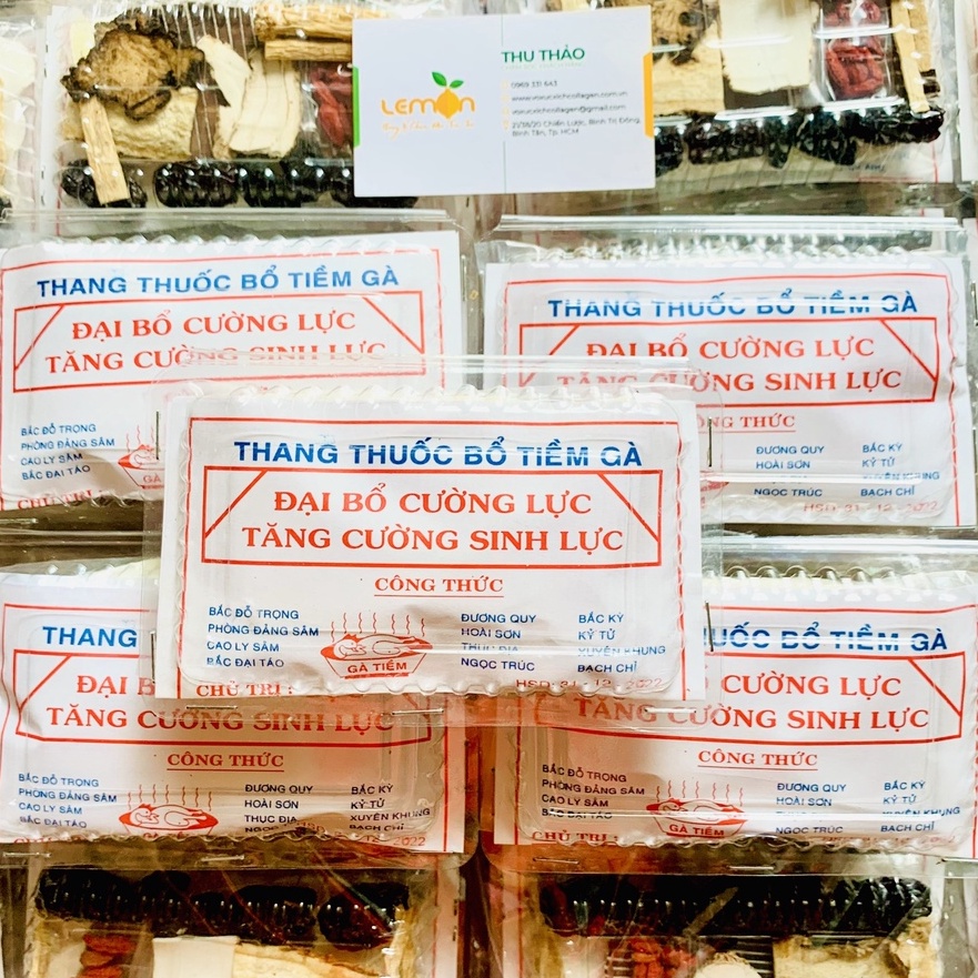 Set thuốc bổ tiềm gà, chim, dê, bò, hầm canh - Đại bổ cường lực, tăng cường sinh lực