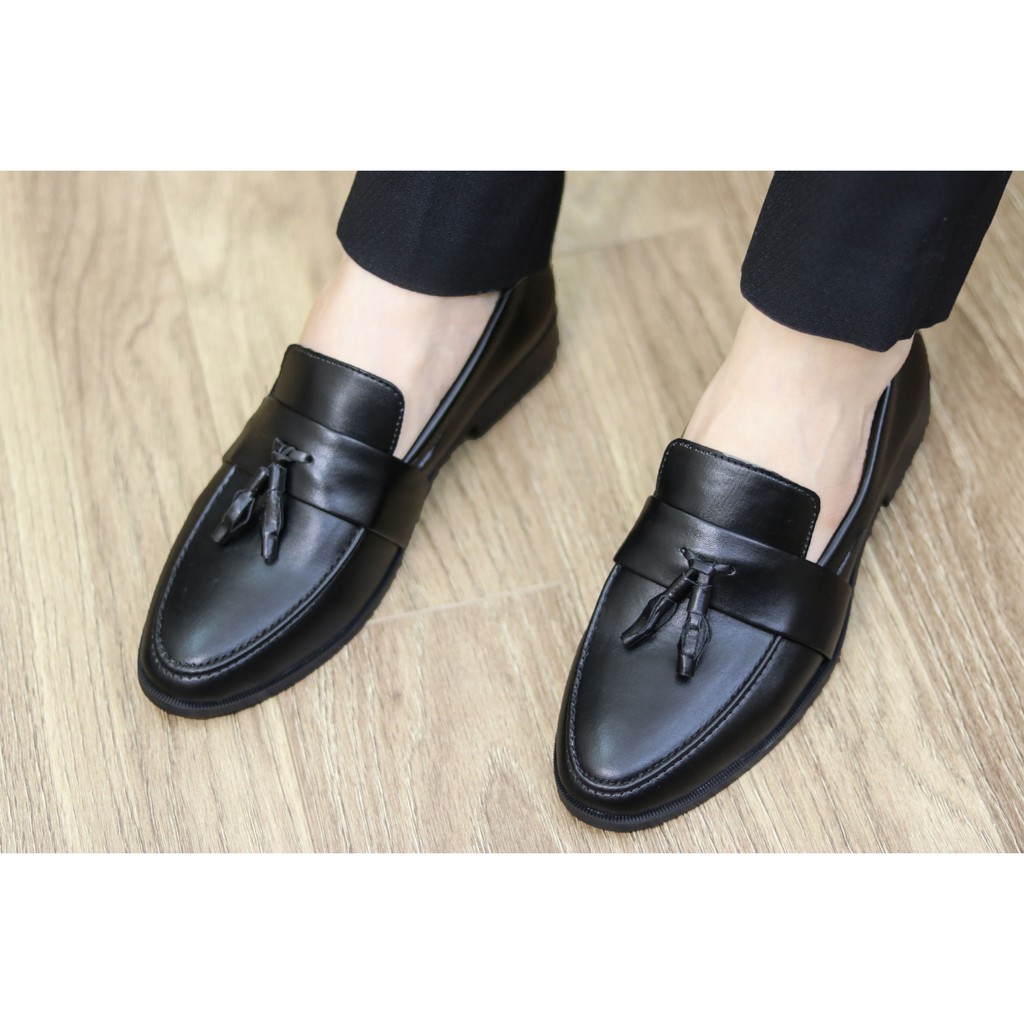 Giày Da Nam,giày lười nam,giày nam đẹp có chuông xả kho giá gốc mã L192 | BigBuy360 - bigbuy360.vn