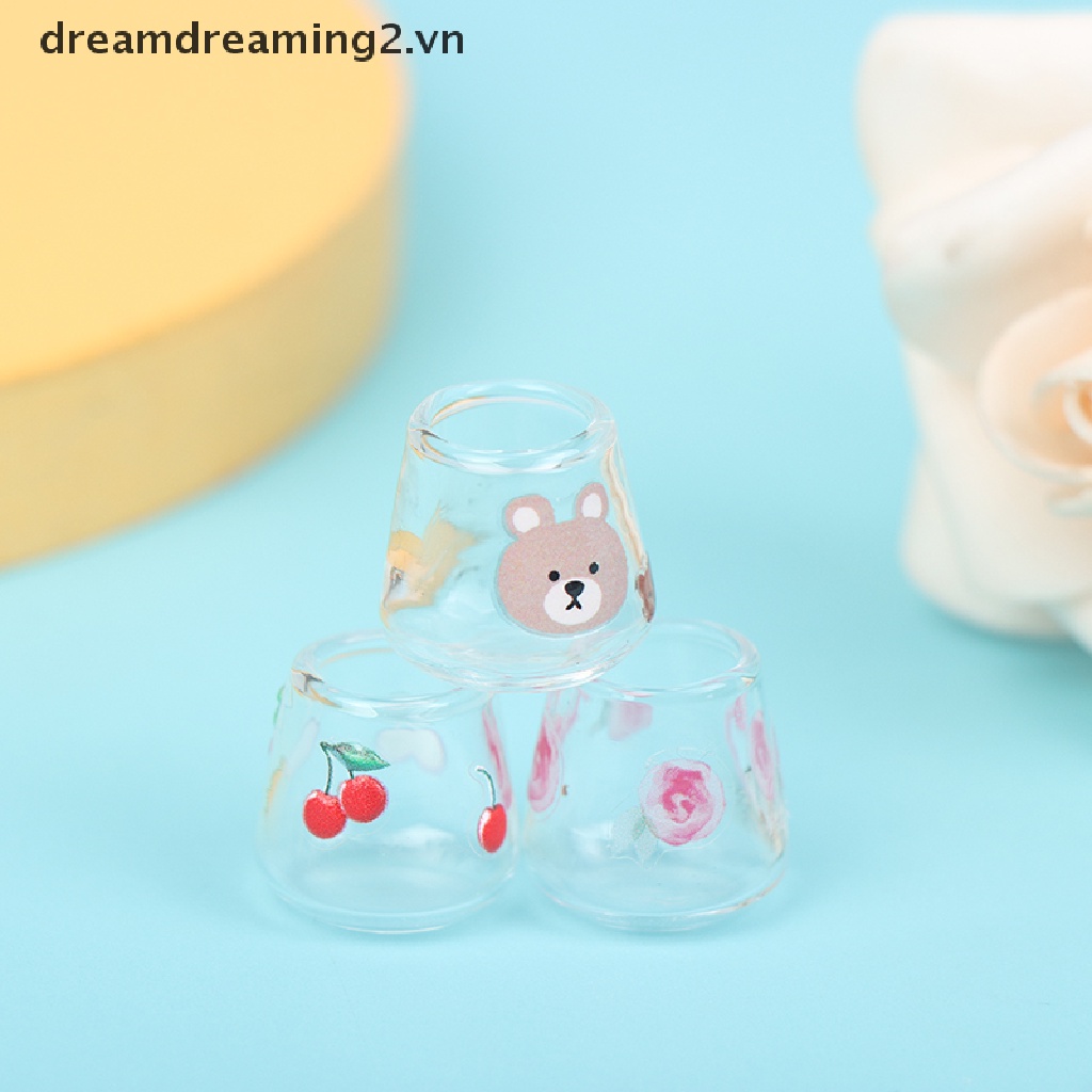 Bộ 4 Cốc Thủy Tinh Trong Suốt Dùng Trang Trí Nhà Cửa
