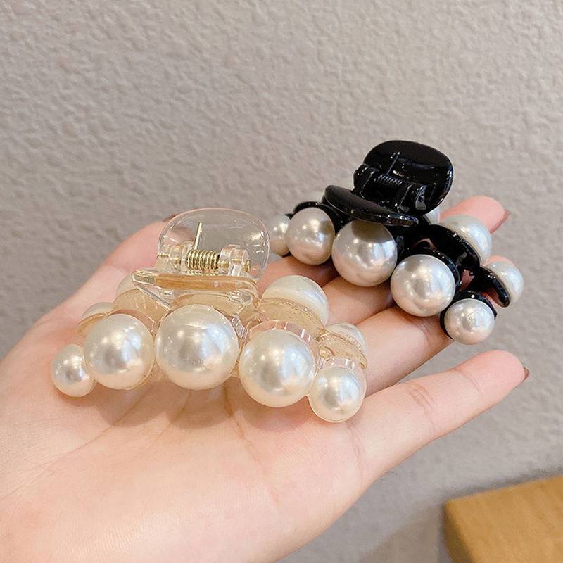 Kẹp bấu tóc đính hạt ngọc trai giả thời trang xinh xắn cho nữ
