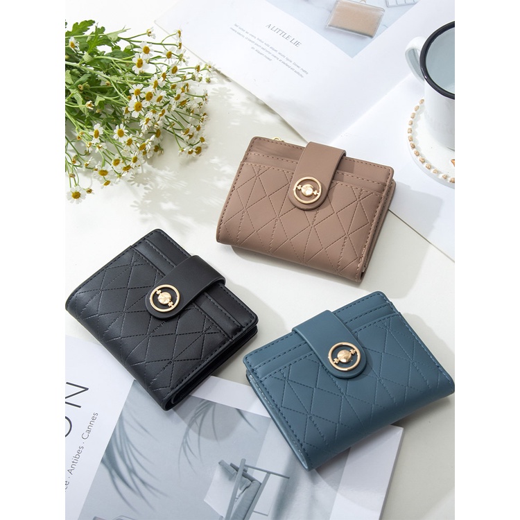 Ví Ngắn Đựng Thẻ Thiết Kế Dễ Thương Cho Nữ Giá Đỡ