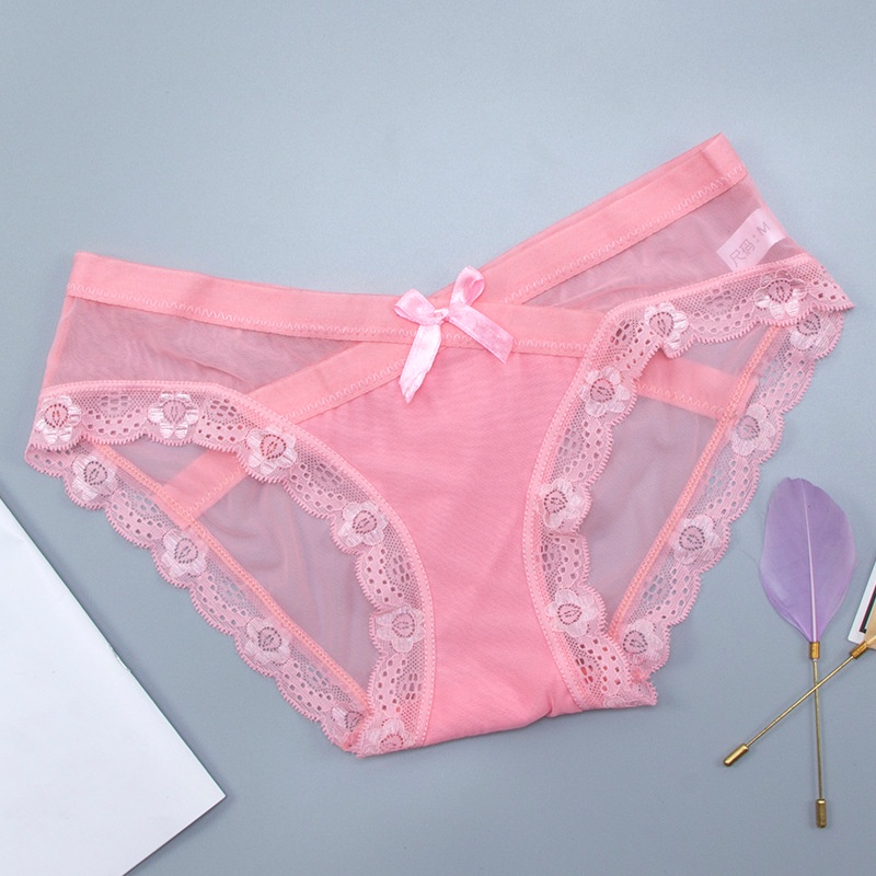 Quần Lót Lưới Trong Suốt Siêu Mỏng Lưng Thấp Không Đường May Quyến Rũ Cho Nữ