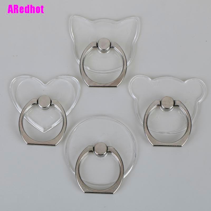 Nhẫn đỡ điện thoại thiết kế kiểu hoạt họa trong suốt thời trang