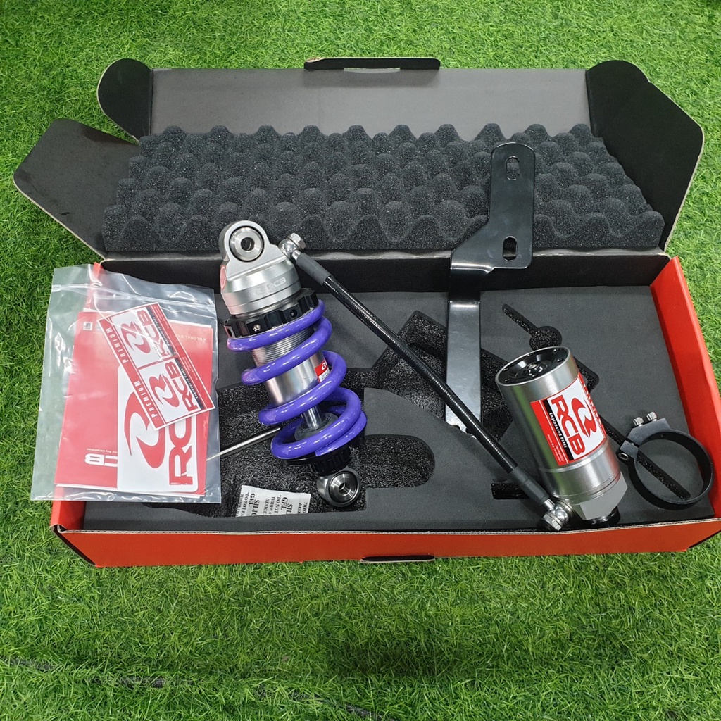 Phuộc Racing Boy Db2 line Y15ZR 208mm có bình dầu dời chính hãng cho Ex150 - xanh tím