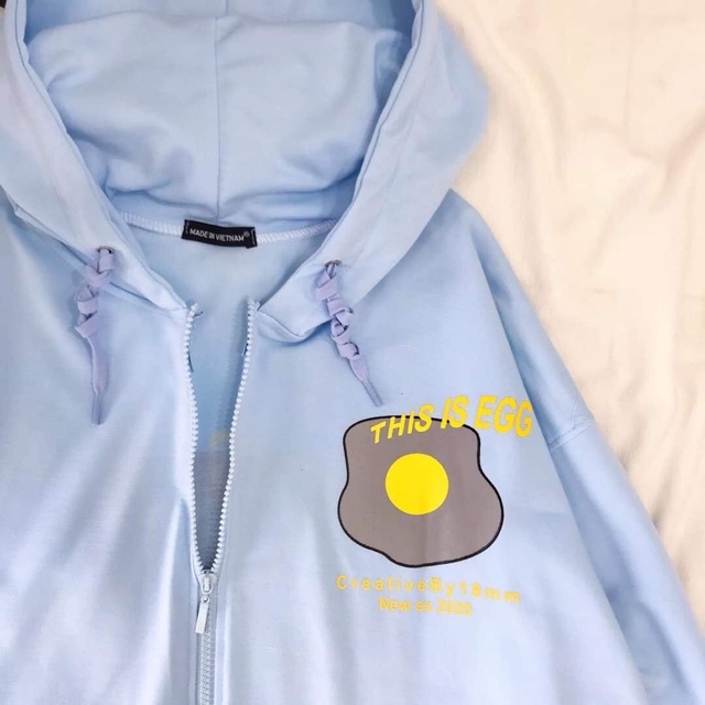 [ẢNH THẬT] ÁO HOODIE ZIP THIS IS EGG UNISEX