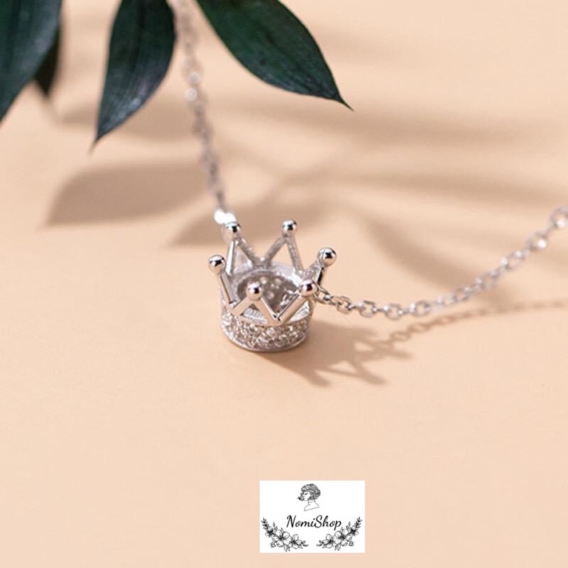 Dây chuyền vương miện Bạc ta, Princess Queen siêu sang chảnh quyến rũ  Mainomi Shop Bạc Xinh