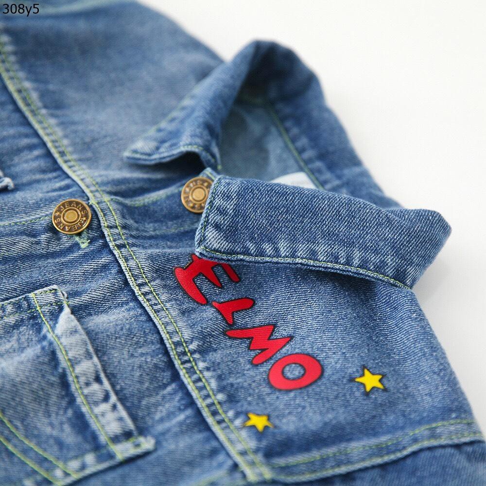 Áo khoác Jean (Denim) họa tiết hoạt hình