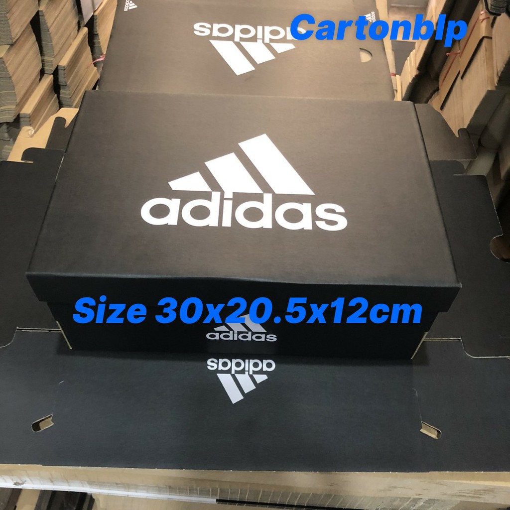 [Mã FAMAYMA giảm 10K đơn 50K] HỘP GIÀY ADIDAS SIZE 30X20,5X12CM MÀU ĐEN