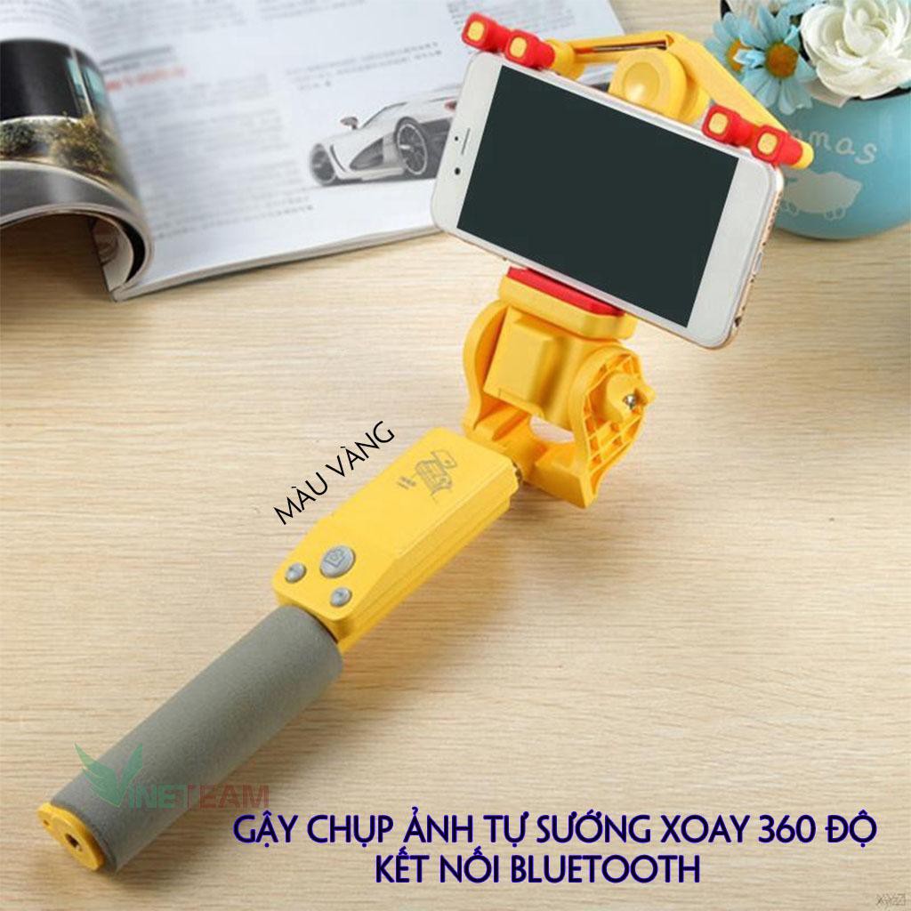 Gậy Chụp Ảnh Tự Sướng Xoay 360 Độ Kết Nối Bluetooth Cho Điện Thoại Thông Minh R1 -DC4002 | BigBuy360 - bigbuy360.vn