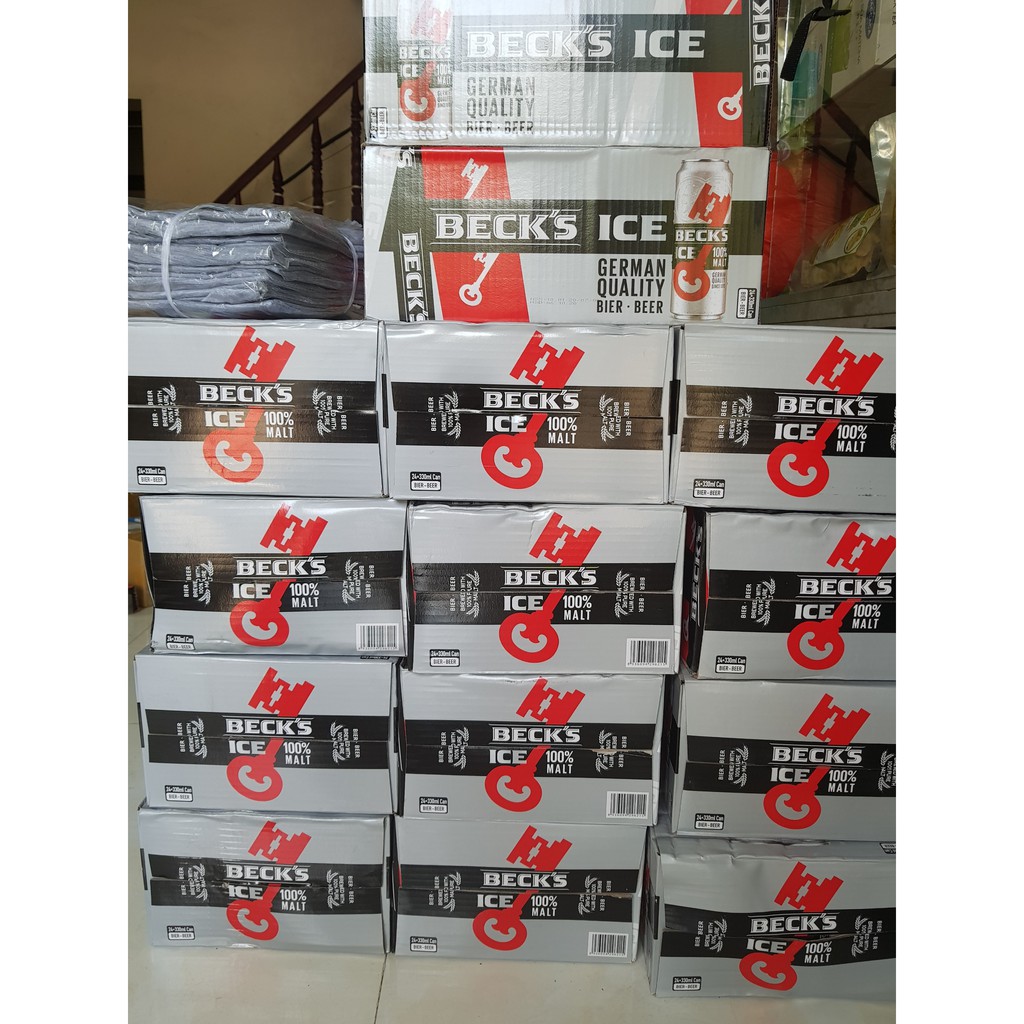 Bia beck's ice thùng 24 lon 330ml