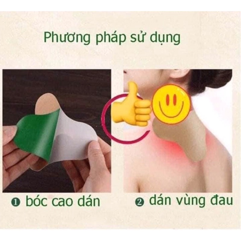 Set 12 miếng dán vai gáy giảm đau ngải cứu