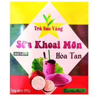 Trà Sữa Khoai Môn Hòa Tan Sao Vàng 200g