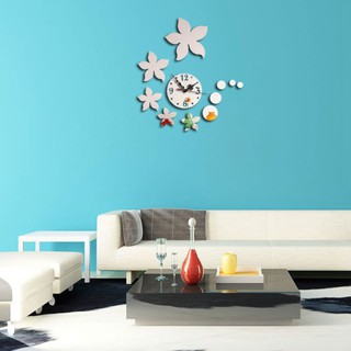 Đồng hồ dán tường nghệ thuật DIY - Hoa Rơi