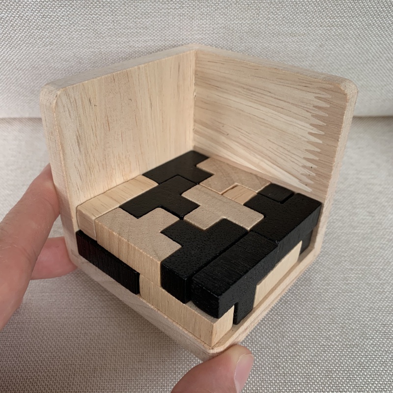Đồ chơi trí tuệ Tetris Puzzle 5 Magic 54 Tấm Lắp Ráp Trẻ Em Bằng gỗ