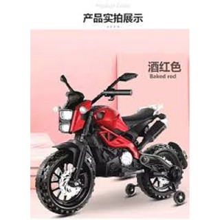 Xe máy điện moto 3 bánh dls01 đồ chơi cho bé vận động đạp ga bản thể thao d.hstore