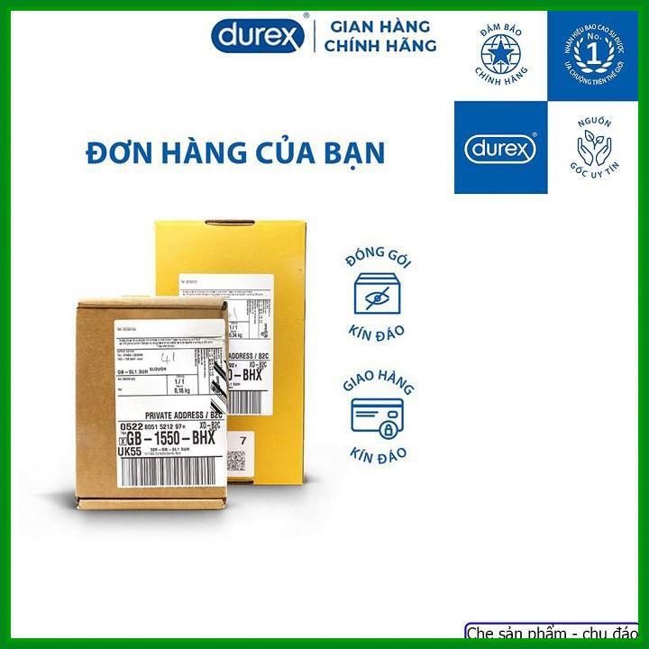 [BÁN RẺ LẤY ĐÁNH GIÁ 5*] Durex, Bao cao su Durex performa hộp 12cps, Bao Cao Su Kéo Dài Thời Gian, Chống Xuất Tinh Sớm.