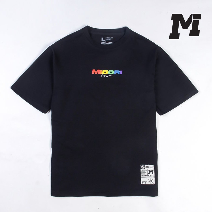 Áo phông tay lỡ form rộng Unisex thun Nam Nữ In Nổi 7 Màu Midori Local Brand M Studio - Hàng nhập khẩu
