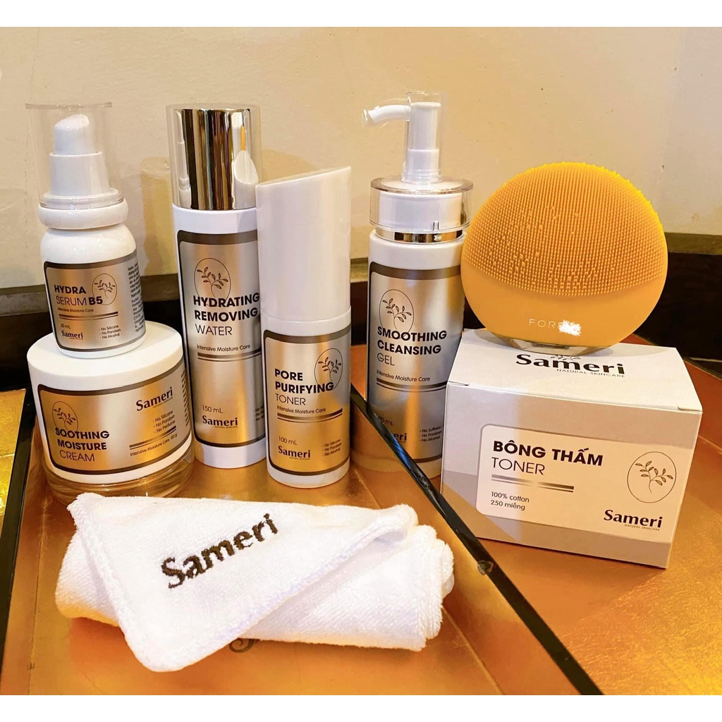 SAMERI - Bộ Skincare Chăm Sóc Da Nhạy Cảm, An Toàn Lành Tính Cho Bà Bầu Và Mẹ Sau Sinh Sam Natural [KÈM QUÀ TẶNG]