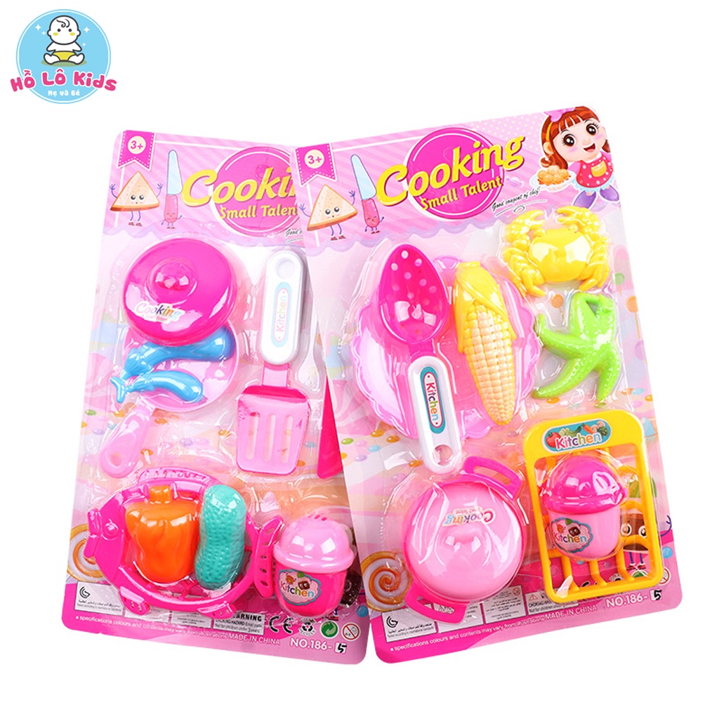 Bộ đồ chơi nấu ăn cho bé nhiều chi tiết mẫu mới Hồ Lô Kids