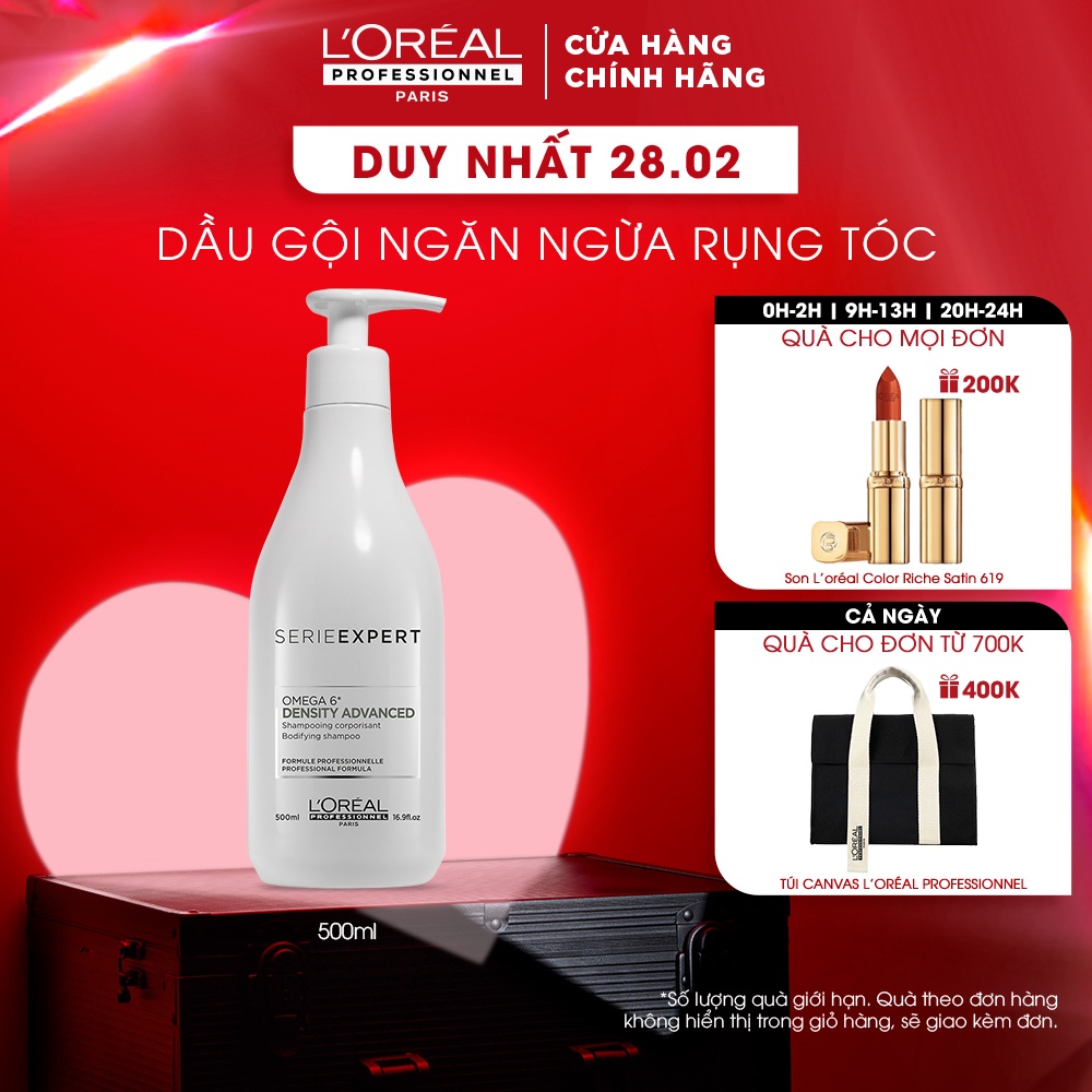 [Mã FMCGMALL giảm 8% đơn từ 250K] Dầu gội ngăn ngừa rụng tóc Serie Expert Density Advanced 500ml