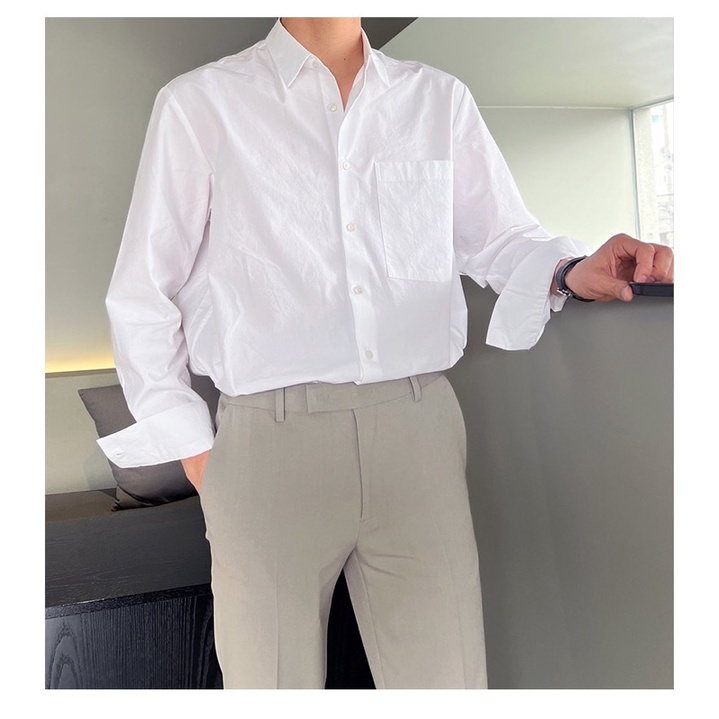 Áo Sơ Mi Nam Dài Tay Cổ Đức