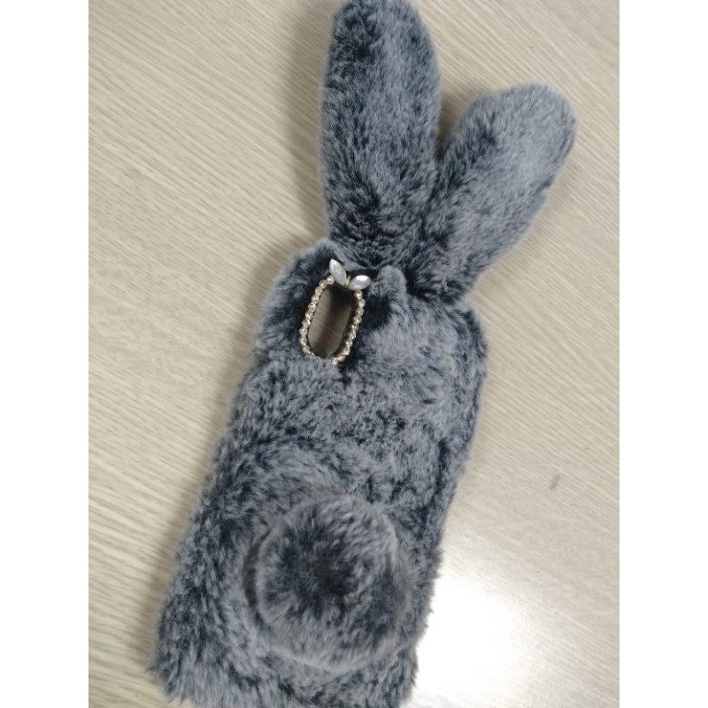 Ốp lưng điện thoại thỏ bông cho Ip X mềm mại siêu đáng yêu dành cho những người cô nàng dễ thương